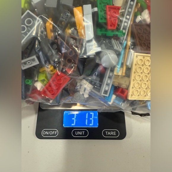 LEGO 3 LB. LOT OF2 COLORS BULK USED LEGO BLOCKS BRICKS  PARTS PIECES - Picture 2 of 3